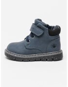 Lumberjack Bocanci de piele ecologica cu sireturi elastice - Albastru prafuit