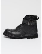 Lumberjack Bocanci de piele Mastro - Negru