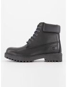 Lumberjack Bocanci din piele cu detaliu contrastant River - Negru
