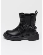 Lumberjack Botine cu lant decorativ Brookie - Negru