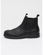 Lumberjack Ghete Chelsea de piele Charlie - Negru
