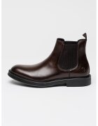 Lumberjack Ghete Chelsea de piele Lenard - Maro cognac