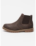 Lumberjack Ghete Chelsea de piele - Maro inchis