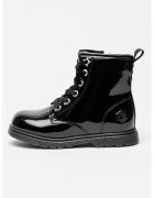 Lumberjack Ghete cu sireturi si aspect lacuit - Negru