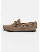 Lumberjack Pantofi boat din piele intoarsa Drive - Maro taupe