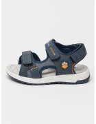 Lumberjack Sandale cu barete velcro - Negru/Albastru ultramarin