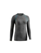 Lurbel Tricou termic cu maneca lunga femei - Merino - gri-turcoaz