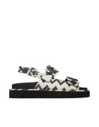 M Missoni Sandale dama - Alb/Negru - Textil