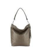 Made in Italy Geanta din piele naturala taupe Suzana 123 Maro taupe - Maro taupe - 40x32x14