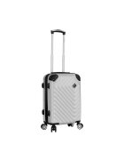 Madisson Troler de cabina SW44103 - ABS - cifru - 4 roti duble - 35L - 55 cm - argintiu