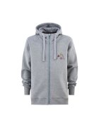 Majesty Hanorac Mountain Zipped Hoodie - Gri - Unisex -