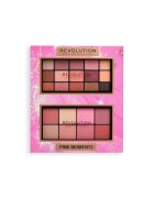 Makeup Revolution Set paleta fard pentru ochi si fata Reloaded Pink Moments - 2 bucati