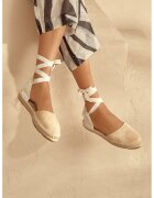 Manebi Espadrile cu barete infasurabile - Bej