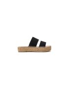 Manebi Espadrile dama 304058776 - Piele naturala - Negru - Negru