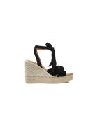 Manebi Espadrile dama 304058950 - Piele naturala - Negru - Negru