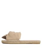 Manebi Espadrile dama SANDALS WITH KNOT M 1.1 - Piele naturala - Bej