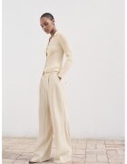 MANGO Bluza slim fit cu nasturi - Bej deschis