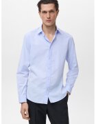 MANGO Camasa regular-fit cu guler clasic - Albastru glaciar