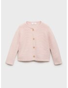 MANGO Cardigan din amestec de bumbac - Roz pal