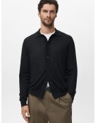 MANGO Cardigan din lana - Negru