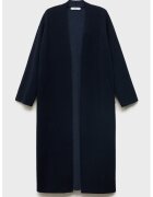 MANGO Cardigan lung si tricotat - Albastru ultramarin