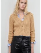 MANGO Cardigan tricotat cu stiatii - Bej