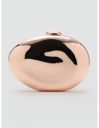 MANGO Geanta crossbody metalica cu lant - Negru/Piersica