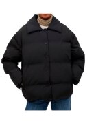 MANGO Jacheta groasa matlasata - neagra - poliester - pentru femei -