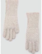 MANGO Manusi din tricot - Crem