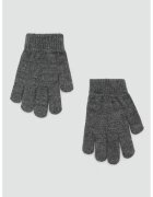 MANGO Manusi din tricot - Gri inchis melange