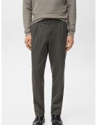 MANGO Pantaloni chino cu snur de ajustare in talie - Gri inchis