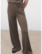 MANGO Pantaloni cu croiala ampla si talie inalta - Maro taupe