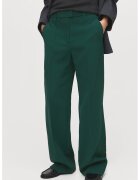 MANGO Pantaloni cu croiala dreapta si talie medie - Verde padure