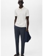MANGO Pantaloni eleganti din amestec de lyocell cu buzunare laterale - Bleumarin