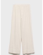 MANGO Pantaloni relaxed fit cu detaliu cu pliu frontal - Bej