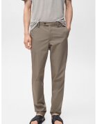 MANGO Pantaloni slim-fit - Maro taupe