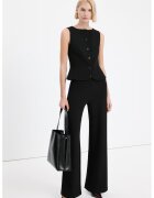 MANGO Pantaloni uni drepti - Negru