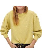 MANGO Pulover dama galben - supradimensionat - maneca lunga - acril -