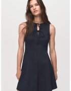 MANGO Rochie mini cu prindere frontala - Albastru ultramarin