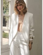 MANGO Sacou cu model uni si decolteu in V - Alb