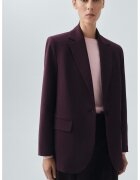 MANGO Sacou din amestec de lana cu slit pe partea din spate - Violet tyrian