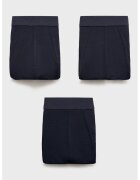 MANGO Set de boxeri cu model uni - 3 perechi - Negru