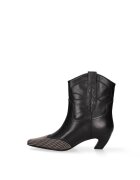 Marc Ellis Botine cowboy din piele cu strasuri Riviera Chic - Negru