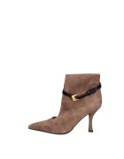 Marc Ellis Botine din piele Eulalia Prime - Negru/Maro taupe