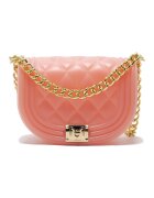 Marc Ellis Geanta crossbody cu bareta din lant - Auriu/Roz deschis