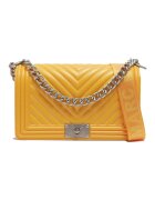 Marc Ellis Geanta crossbody cu bareta din lant - Galben/Argintiu