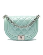 Marc Ellis Geanta crossbody cu bareta din lant - Verde/Argintiu