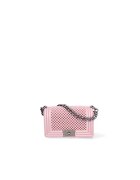 Marc Ellis Geanta crossbody cu lant - Roz prafuit/Argintiu