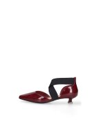 Marc Ellis Pantofi din piele cu toc kitten Elowen - Visiniu