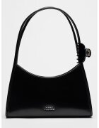 Marc Jacobs Geanta de piele lacuita cu bareta de umar Glam - Negru